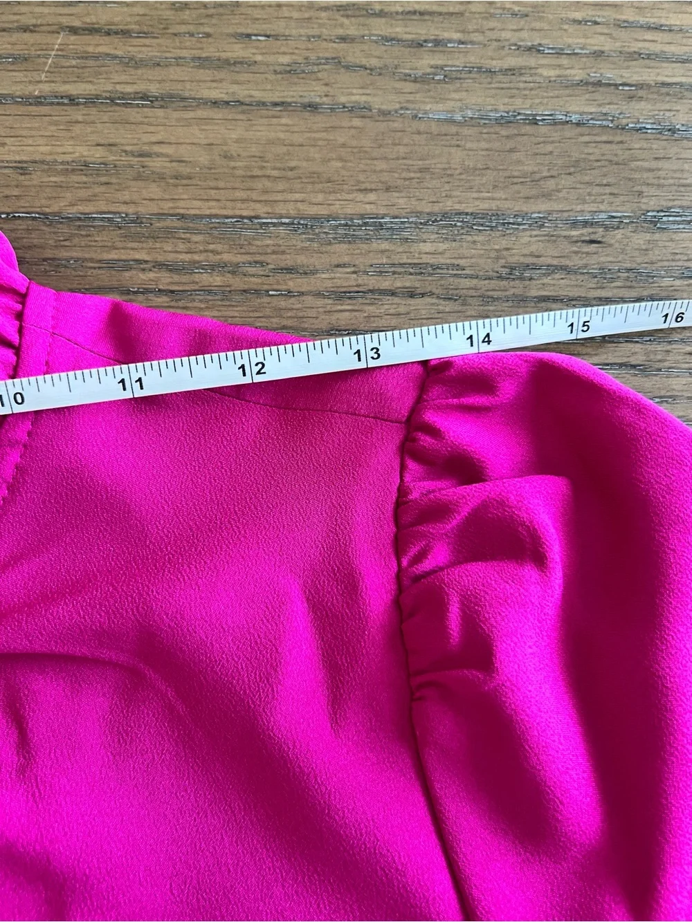 J. Crew Hot Pink Ruffled Neck Shift Dress
